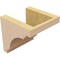 Ekena Millwork 6"W x 6"D x 6"H Wide Pescadero Rough Cedar Woodgrain TimberThane Corbel, Primed Tan CORUR06X06X06PECRCPR - alternate 3